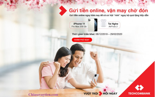 Lãi suất tiền gửi Techcombank mới nhất tháng 2/2025