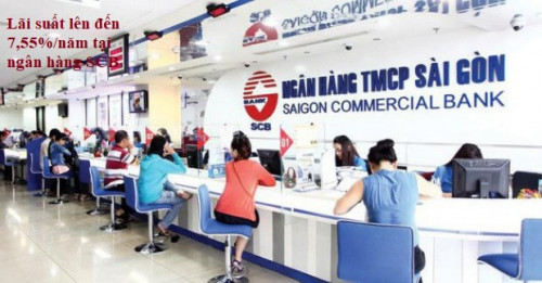 Lãi suất tiền gửi SCB cao nhất 7,55%/năm , cập nhập ngay hôm nay