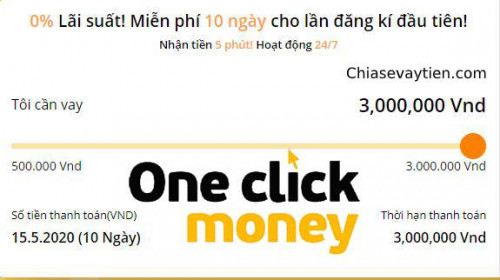 Oneclickmoney - Vay Tiền Nhanh 3 Triệu , 0% Lãi suất Mới nhất 2025