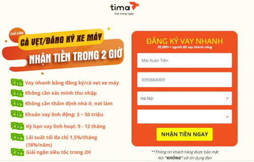 Tima Là gì ? Vay tiền Tima như thế nào