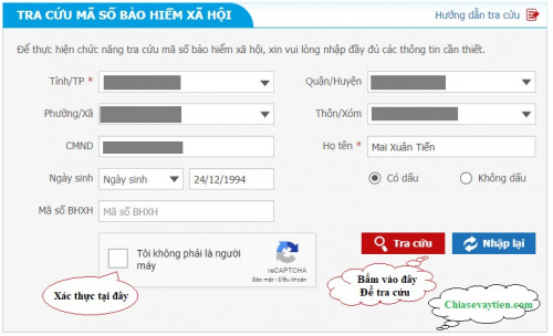 Hướng dẫn tra cứu mã số bảo hiểm xã hội