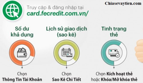 Hướng dẫn tra cứu thông tin thẻ tín dụng Fe Credit