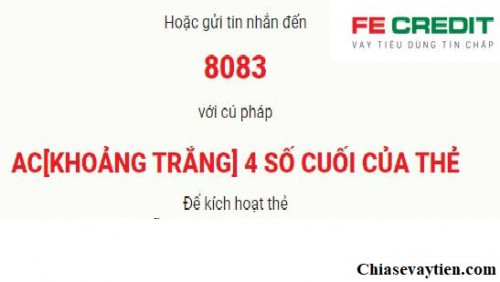 Hướng dẫn kích hoạt thẻ tín dụng Fe Credit mới nhất 2025