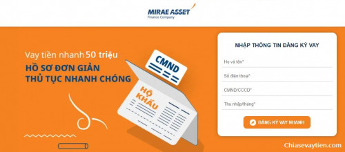 Cần vay 50 triệu lãi suất bao nhiêu tại Mirae Credit mới nhất 2025