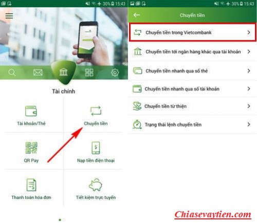 TOP 2+ Cách chuyển tiền ngân hàng Vietcombank (VCB) mới nhất 2025