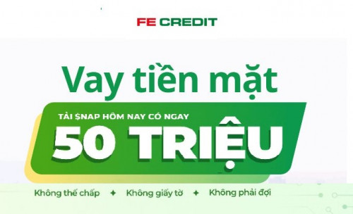 Vay 50 triệu trả góp 36 tháng FE Credit lãi suất như thế nào mới 2025