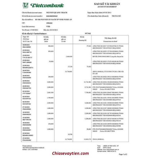 TOP 5+ Cách sao kê tài khoản ngân hàng Vietcombank nhanh nhất 2025