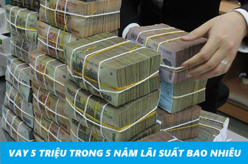 Vay 500 triệu trong 5 năm tại Ngân Hàng lãi suất bao nhiêu năm 2025