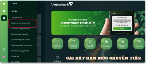 [2025] Hướng Dẫn Cài Đặt Nâng Hạn Mức Chuyển Tiền Vietcombank