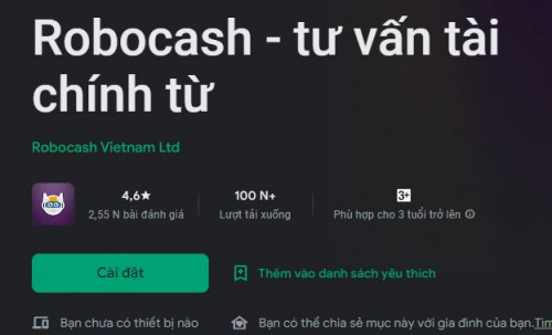 Tải App Robocash, Vay Nhanh Robocash 5.000.000 Không Lãi Suất 2025