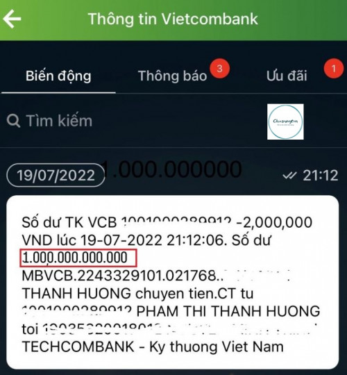 Sự thật về hình ảnh số dư tài khoản Vietcombank khủng trong năm 2025