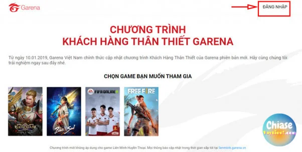 Cách đăng ký Member Garena VN