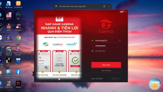 Cách đổi tên đăng nhập Garena trên máy tính 01