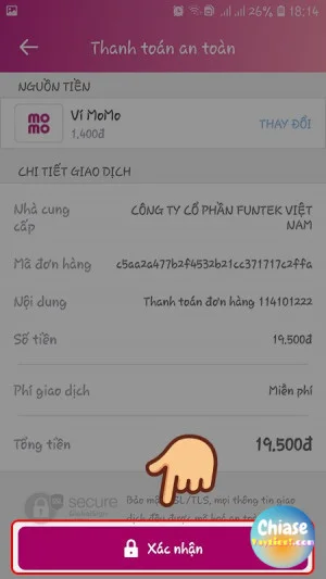 Cách nạp thẻ Garena trên MOMO