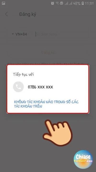 Đăng ký tài khoản trên App Garena 5