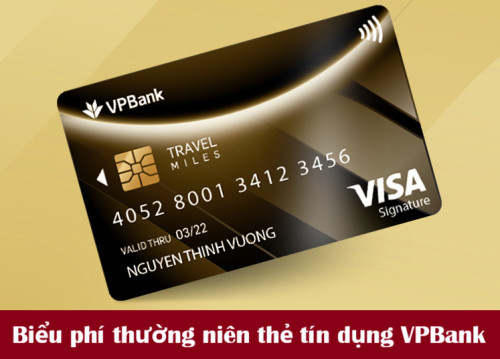 Cập nhật biểu phí thường niên thẻ tín dụng VPBank năm 2025