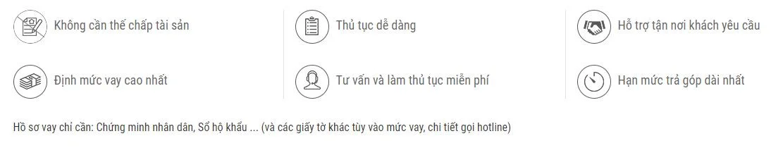 Ưu điểm đăng ký vay tiền mặt MCredit