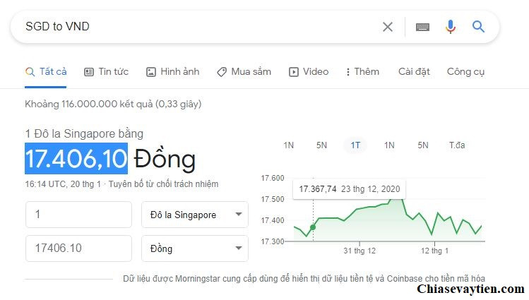 Quy đổi tiền Đô la Singapore sang tiền Việt Nam
