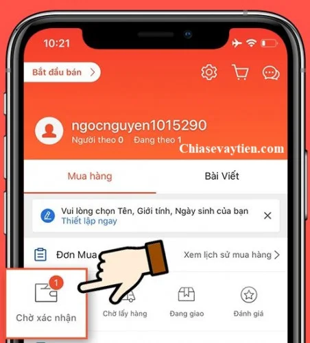 Huỷ đơn hàng trên ứng dụng Shopee