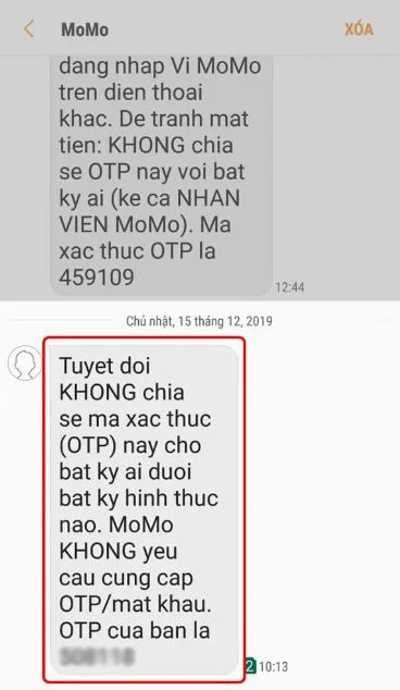 Cài đặt ví điện tử MOMO