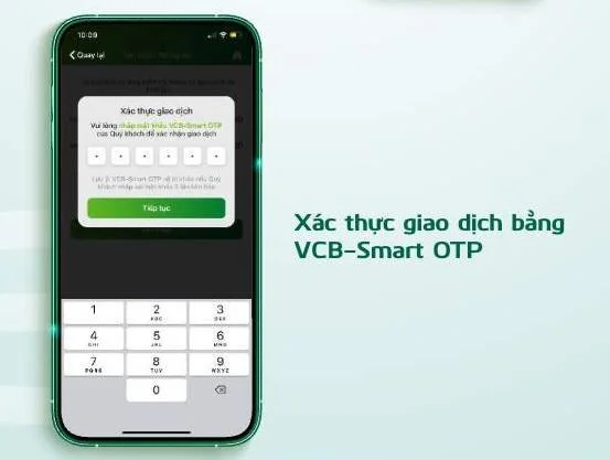 Xác thực mã OTP qua SMART - OTP