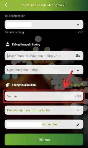 Chuyển tiền Vietcombank