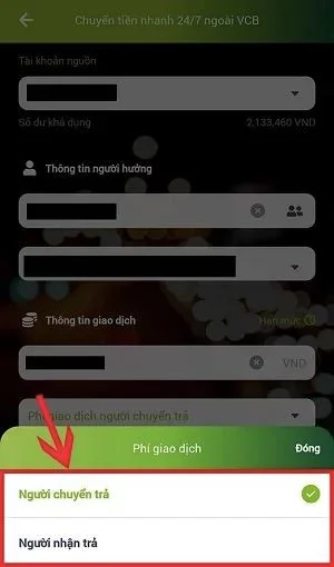 Cách chuyển tiền VCB trên điện thoại