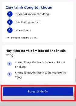 Cách xoá tài khoản MB Bank