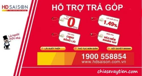 Các sản phẩm vay trả góp HD Saison