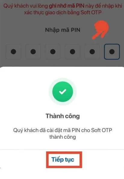 Tạo tk VNPAY thành công