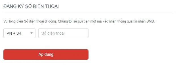 Nhập số điện thoại đăng nhập Garena