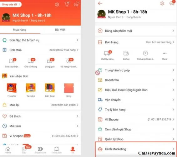 Tạo mã giảm giá Shopee trên App Shopee