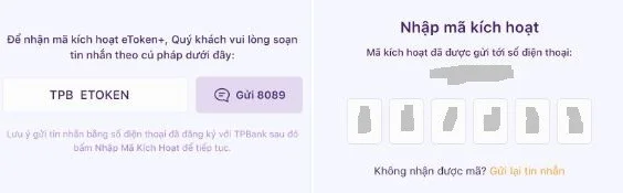 Cập nhập mã Kích hoạt EToken TPBank