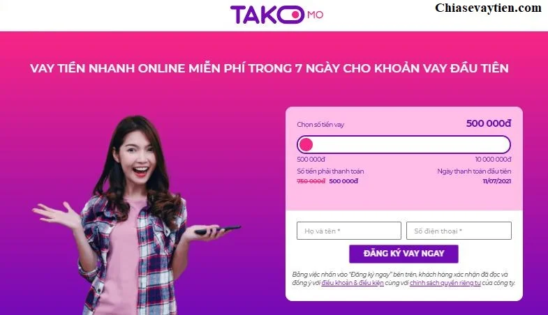 Vay tiền Online Takomo