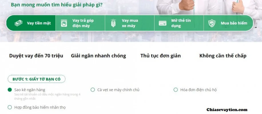 Vay 50 triệu trả góp 36 tháng Fe Credit