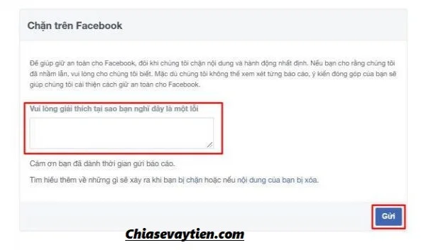 Sử dụng tính năng khiếu nại khi tài khoản facebook bị hack do vi phạm tiêu chuẩn cộng đồng