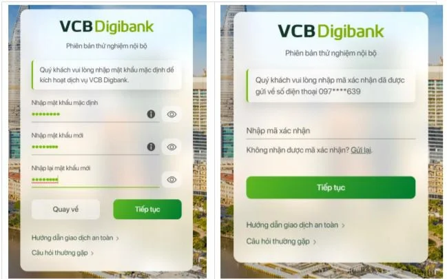 Vay tiền qua Internet Banking Vietcombank