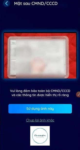 Đăng ký tài khoản TNEX - Mặt sau