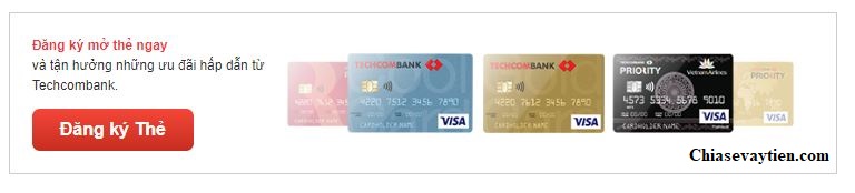 Đăng ký mở thẻ tín dụng Techcombank Online