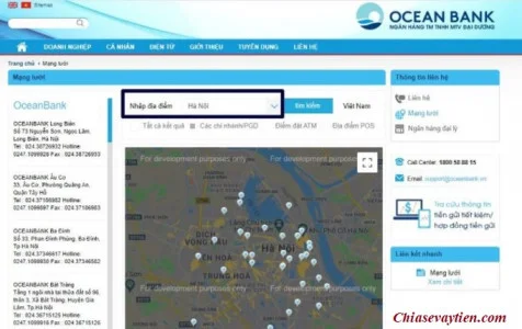 Chi Nhánh Ngân Hàng Oceanbank