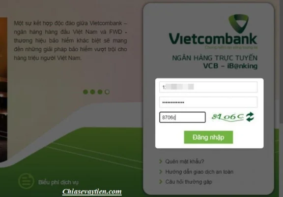 Kiểm tra số dư tài khoản Vietcombank