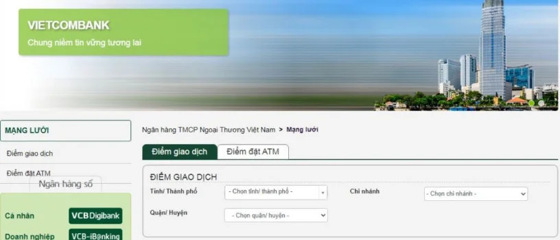 Tra cứu giờ làm việc Vietcombank