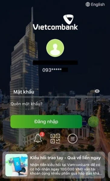 Kiểm tra số tài khoản Vietcombank