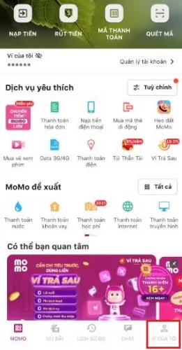 Lấy mã giới thiệu MOMO