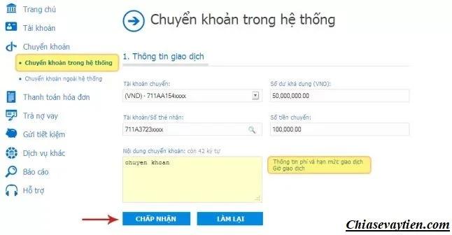 Chuyển tiền Vietinbank iPay