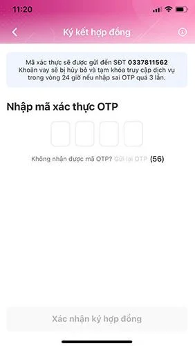 Hoàn thành ký hợp đồng vay tiền FastMoney