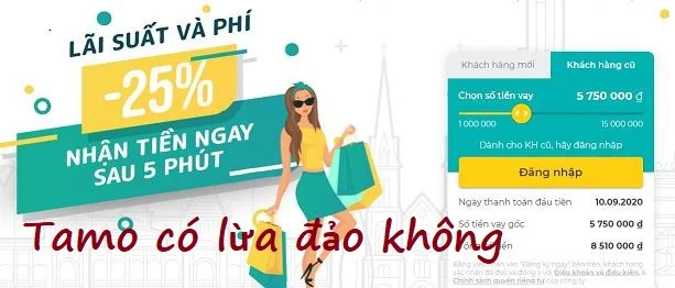 Tamo có lừa đảo khách hàng hay không