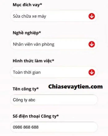 Đăng ký vay tiền Online VayVND