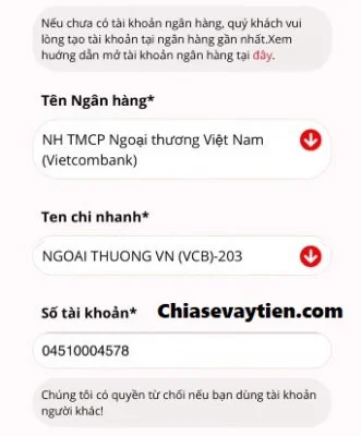 Đăng ký vay tiền Online VayVND