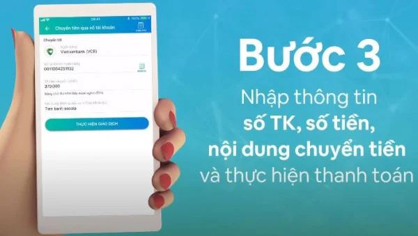 Chuyển tiền qua Tk trên ViettelPay